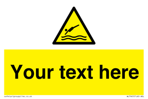 Custom Warning diving area